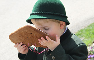 Ischler Lebkuchen als Tischkarte