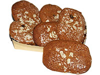 Elisen Lebkuchen auf Oblaten in Goldschale