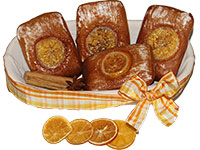 Herrenkuchen: Ischler Lebkuchen mit Orangen