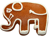 Lebkuchen-Elefant