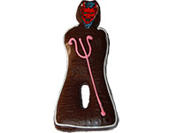 Handverzierter Lebkuchen-Krampus