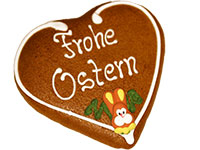 Lebkuchenherz fr Ostern