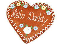 Lebkuchenherz "Hello Daddy"