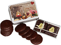 Vintage Lebkuchendose "Schneeballschlacht"