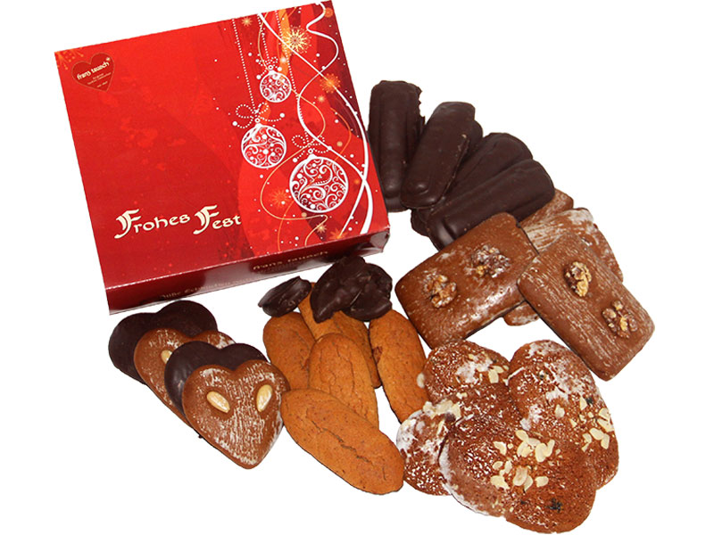 Weihnachtliche Lebkuchen-Geschenkbox