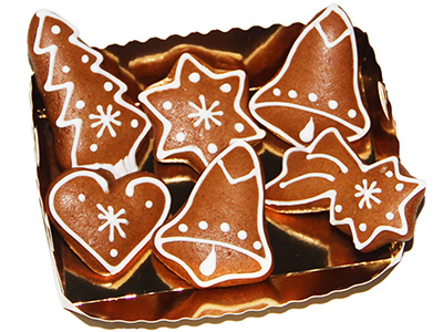 Christbaumbehang aus Lebkuchen