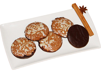 Ischler Elisen-Lebkuchen mit Schokoboden