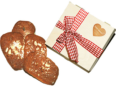Geschenktipp: Holzkistchen, gefllt mit Ischler Elisen-Lebkuchen