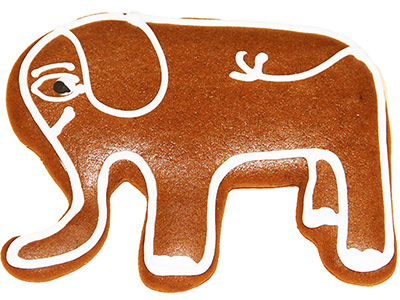 Original Ischler Lebkuchen-Elefant