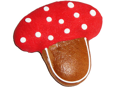 Glckspilz aus traditionellen Lebkuchen