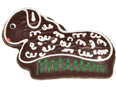 Lebkuchen-Lmmchen mit Schokoberzug