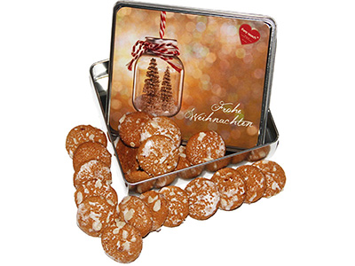 Lebkuchendose "Frohe Weihnachten"