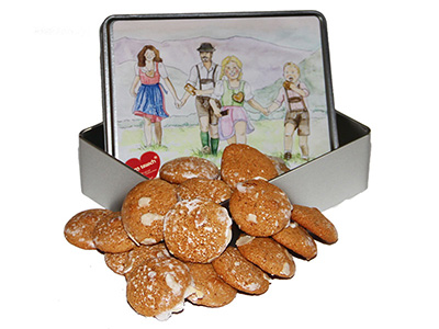 Lebkuchendose "Lebkuchenfamilie"