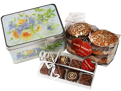 Geschenkidee zum Muttertag: Lebkuchendose gefllt mit Ischler Lebkuchen