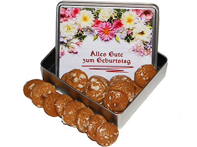 Lebkuchendose "Alles Gute zum Geburtstag"