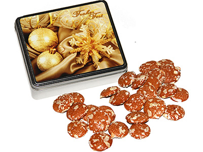 Lebkuchendose "Goldene Weihnacht"