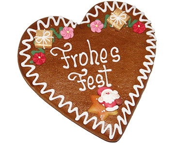 Lebkuchenherz "Frohes Fest"
