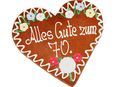 Ischler Lebkuchenherz zum runden Geburtstag