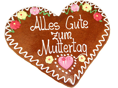 Geschenkidee zum Muttertag: Lebkuchenherz