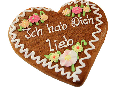 Ischler Lebkuchenherz "Ich hab Dich lieb"