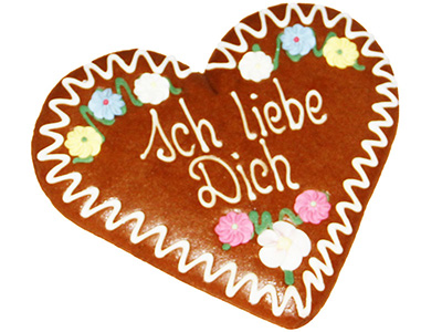 Ischler Lebkuchenherz "Ich liebe Dich"