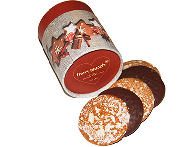 Pappdose "Weihnachten" mit Ischler Elisen-Lebkuchen